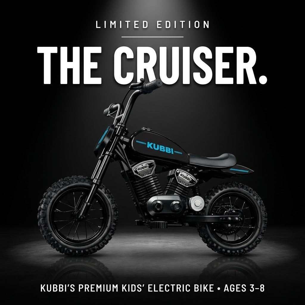 Kubbi Cruiser Electric Motorbike for Kids (Ages 3–9)