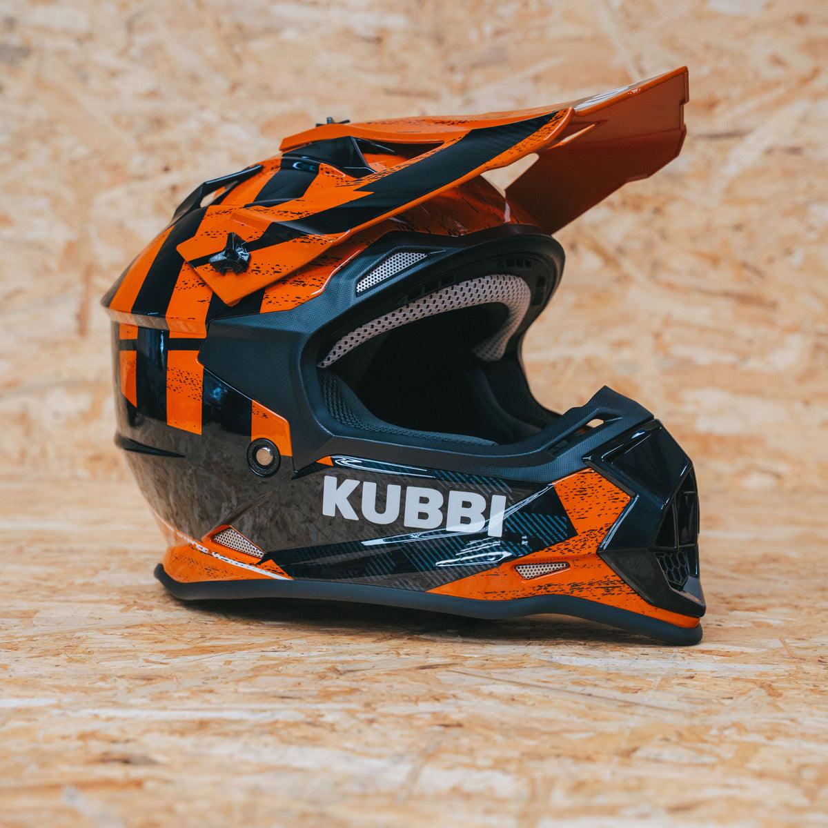 Kubbi Youth Dirt Bike Helmet - Orange