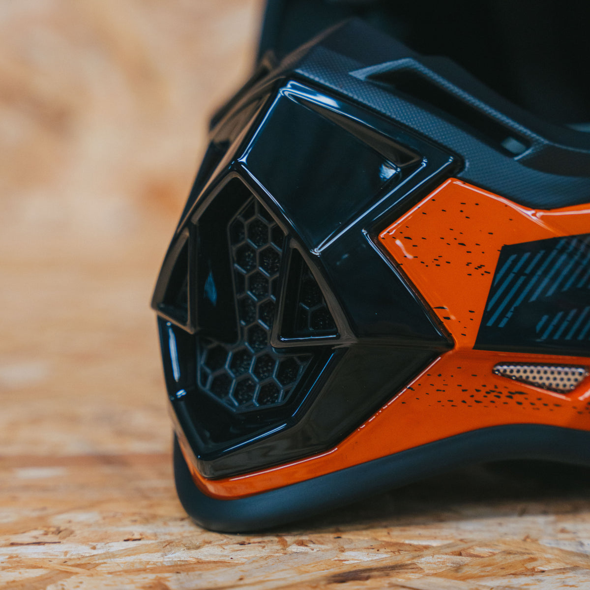 Kubbi Youth Dirt Bike Helmet - Orange