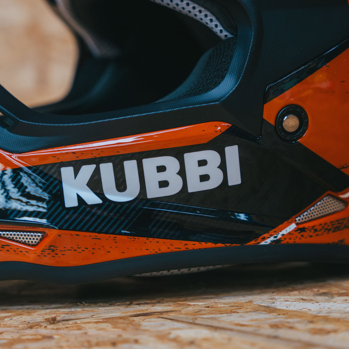 Kubbi Youth Dirt Bike Helmet - Orange