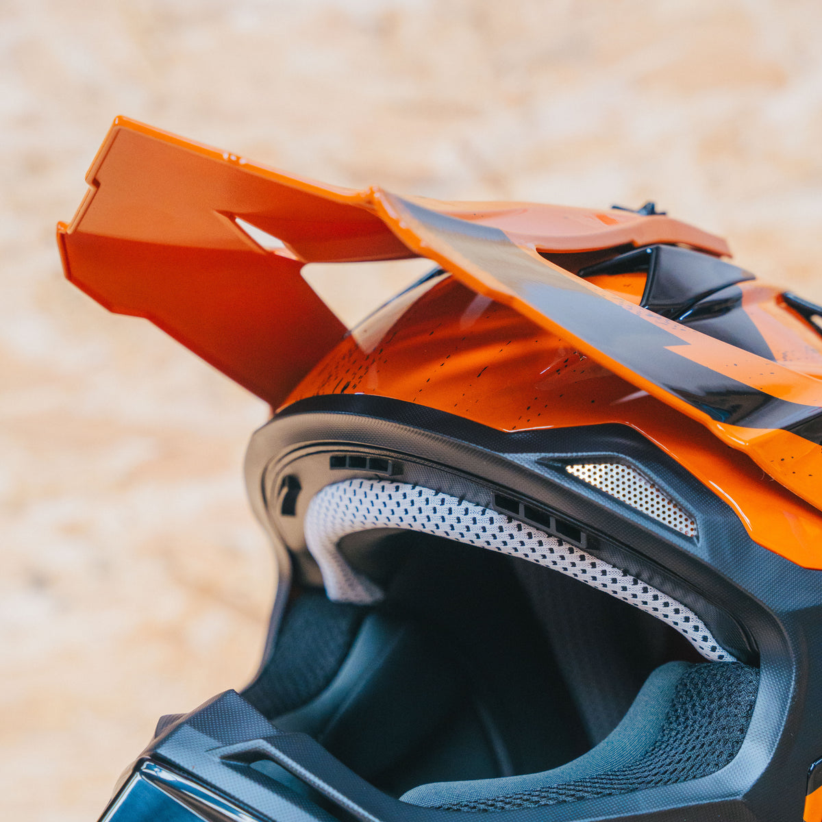 Kubbi Youth Dirt Bike Helmet - Orange