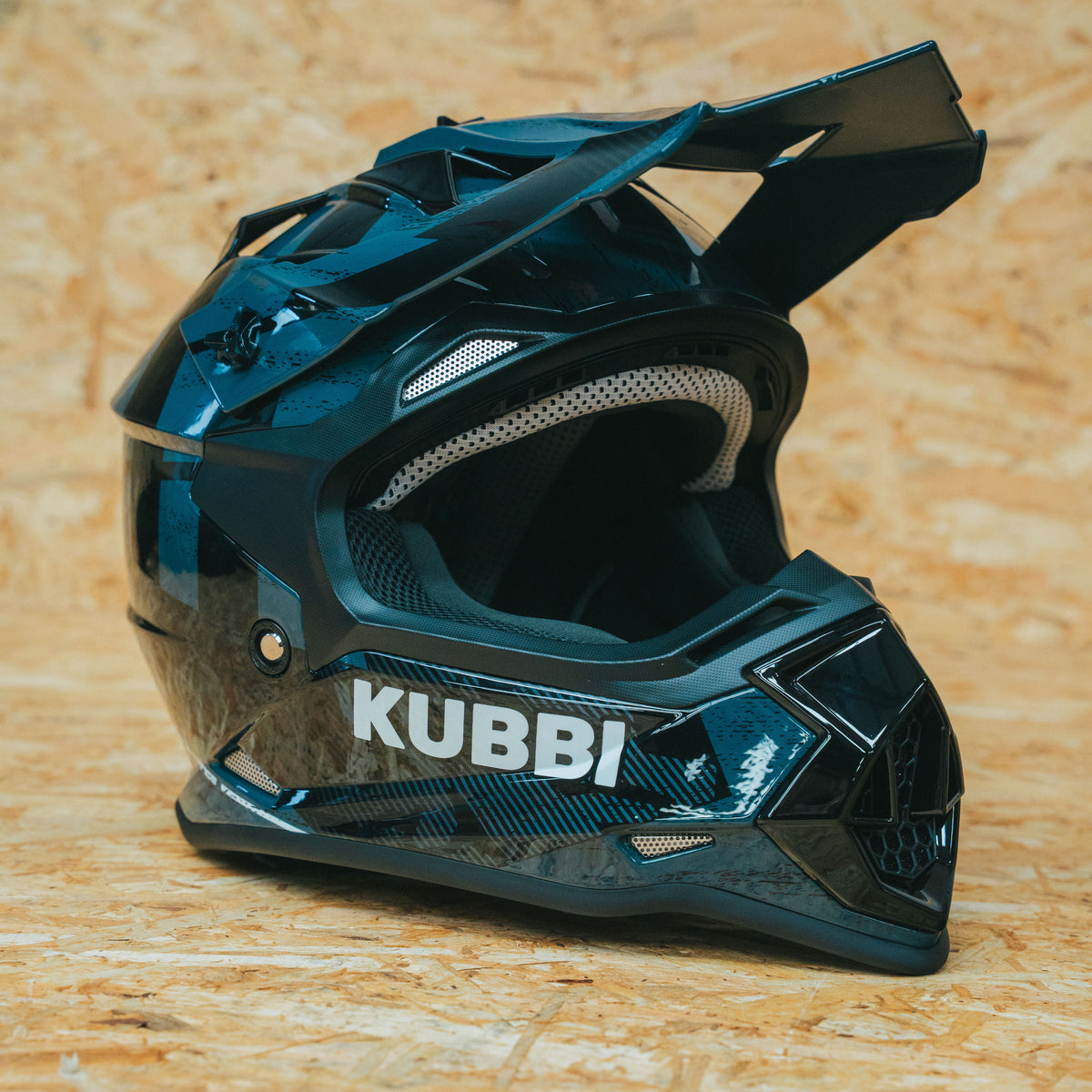 Kubbi Youth Dirt Bike Helmet - Black