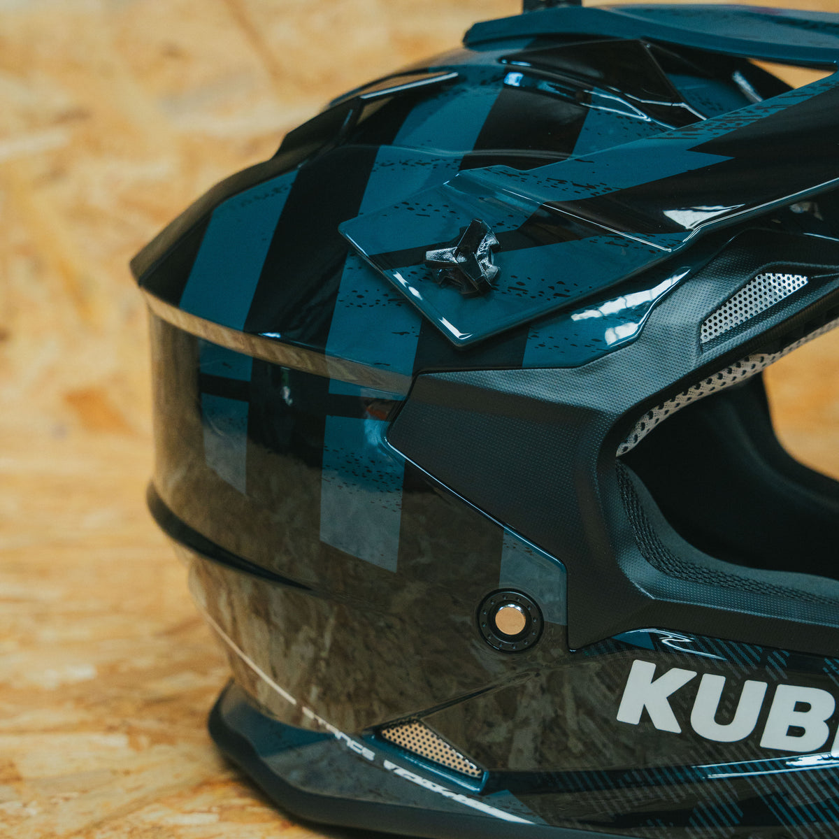 Kubbi Youth Dirt Bike Helmet - Black