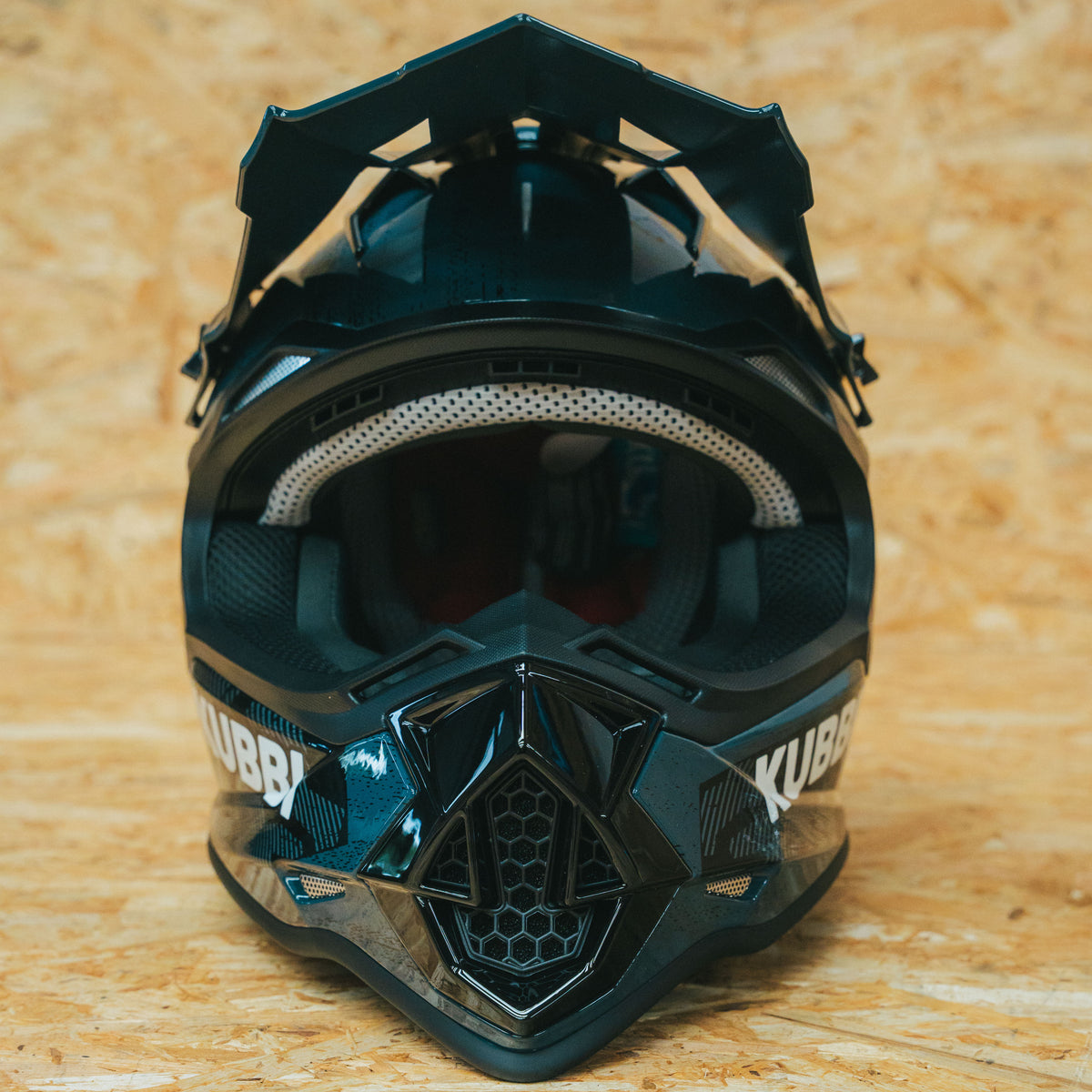 Kubbi Youth Dirt Bike Helmet - Black