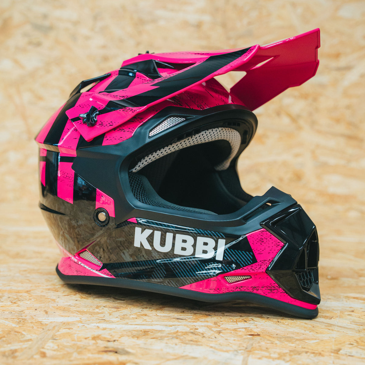 Kubbi Youth Dirt Bike Helmet - Pink