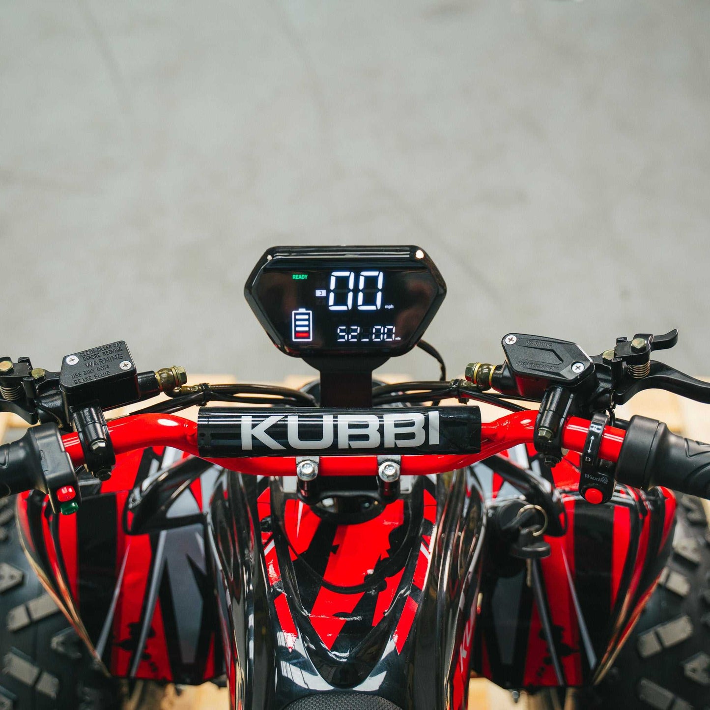 Kubbi Q19 electric quad bike for kids aged 7-14 with 1500W motor and shaft drive system