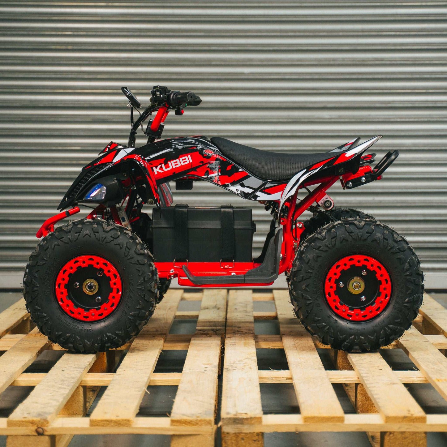 Kubbi Q19 electric quad bike for kids ages 7 to 14 with 1500W motor and shaft drive system