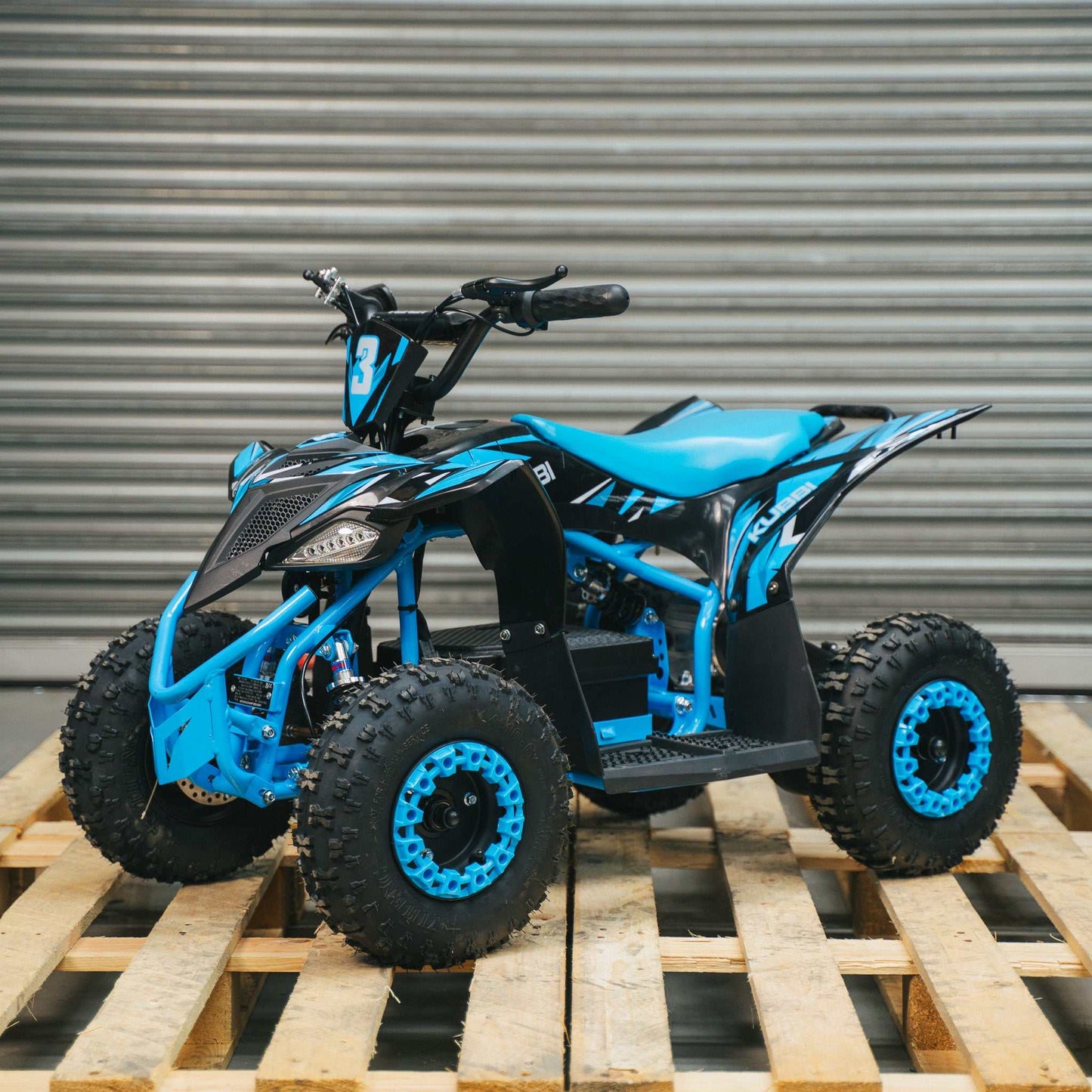 Kubbi Q3 electric quad bike for kids ages 3-9 with 1200W motor and parental speed control