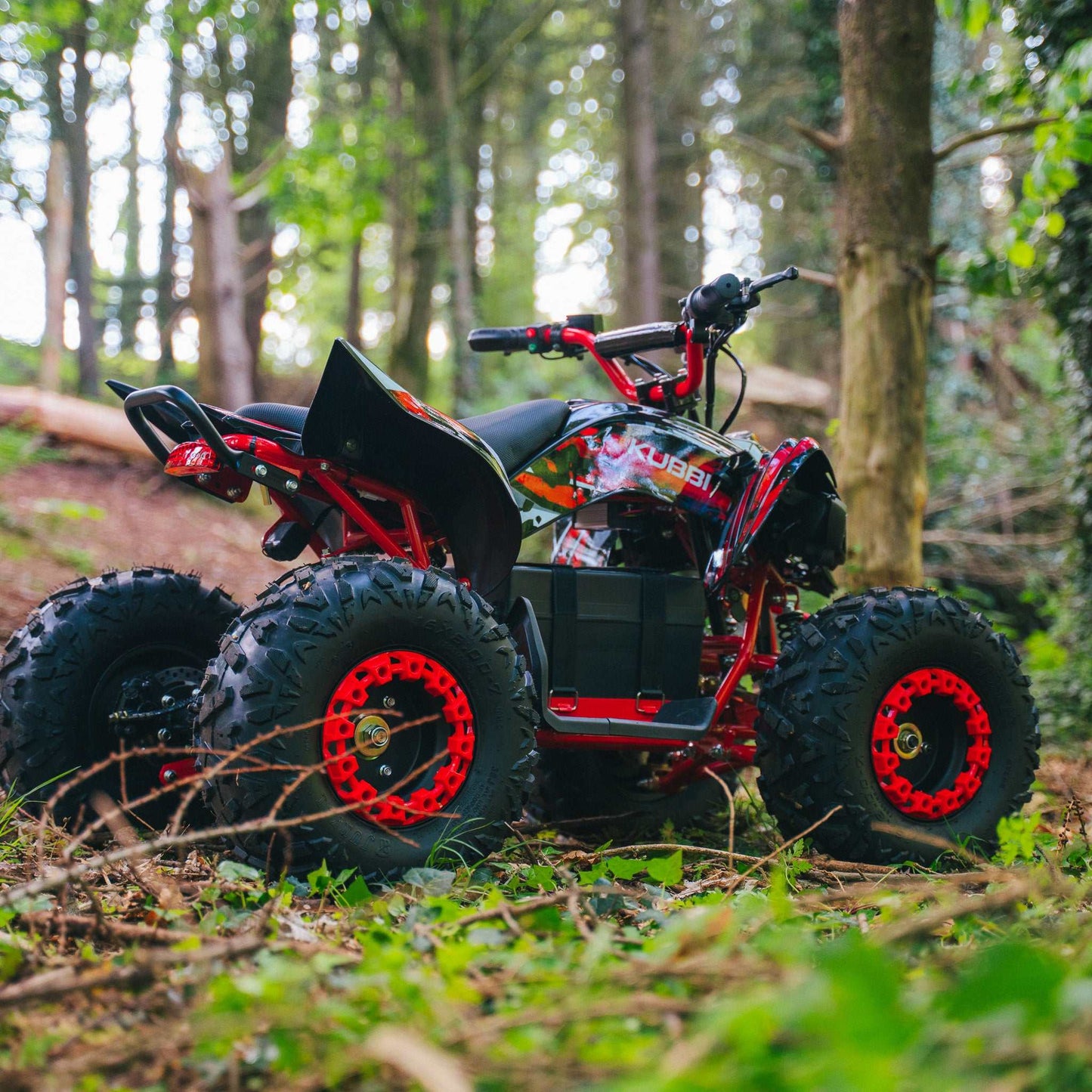 Kubbi Q19 electric quad bike for kids with 1500W motor and shaft drive system