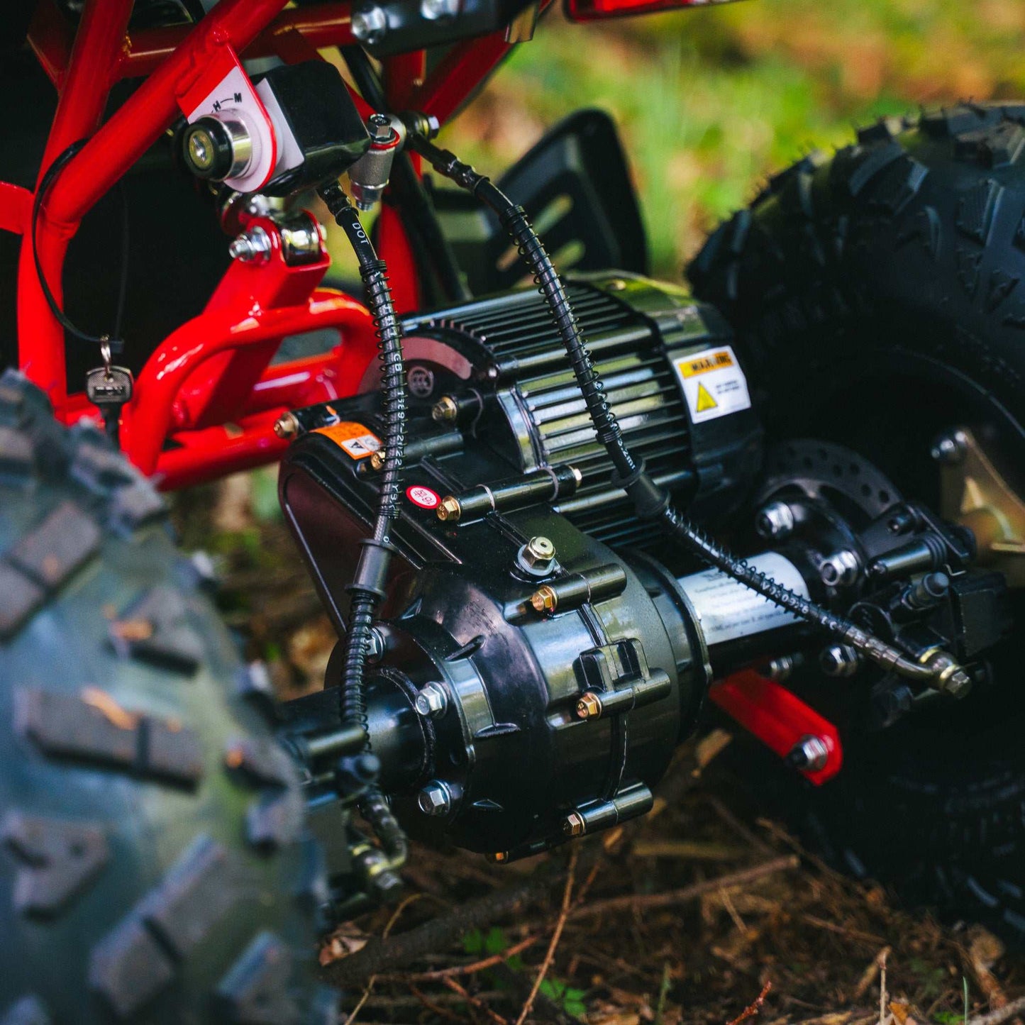 Kubbi Q19 electric quad bike for kids ages 7-14 with 1500W motor and shaft drive system