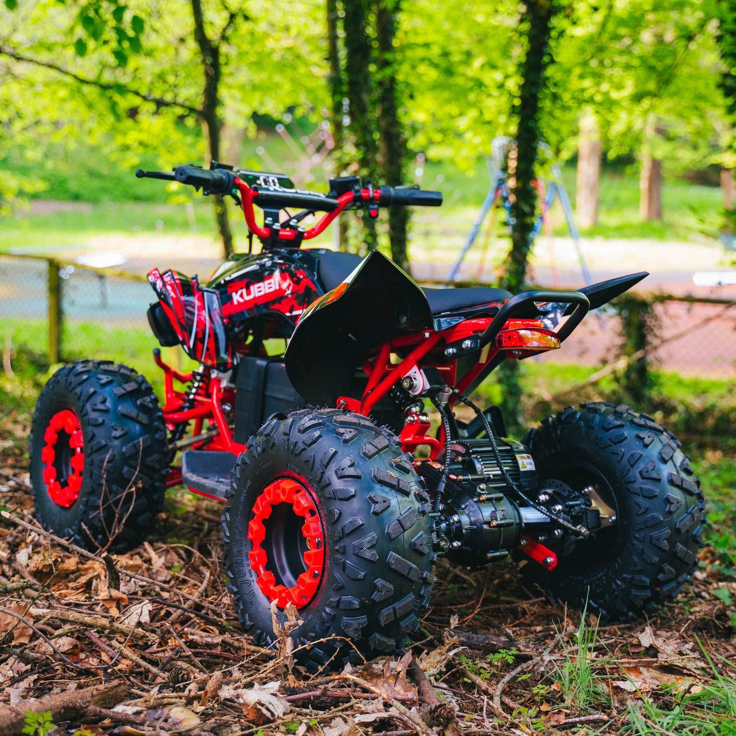 Kubbi Q19 electric quad bike for kids with 1500W motor and shaft drive system
