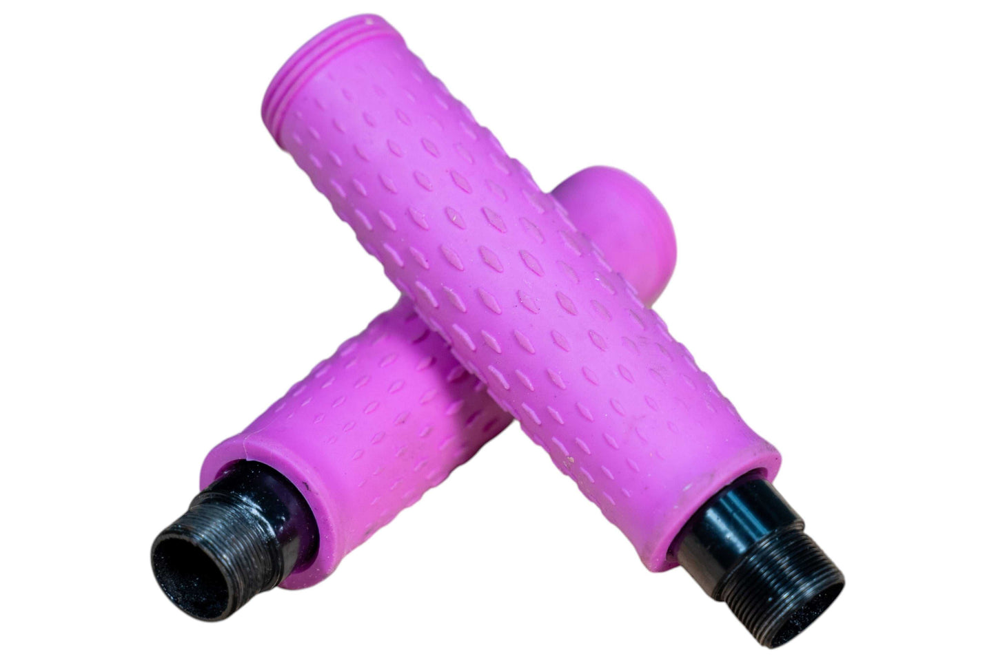 Pink S9 Pro grip handles on black background