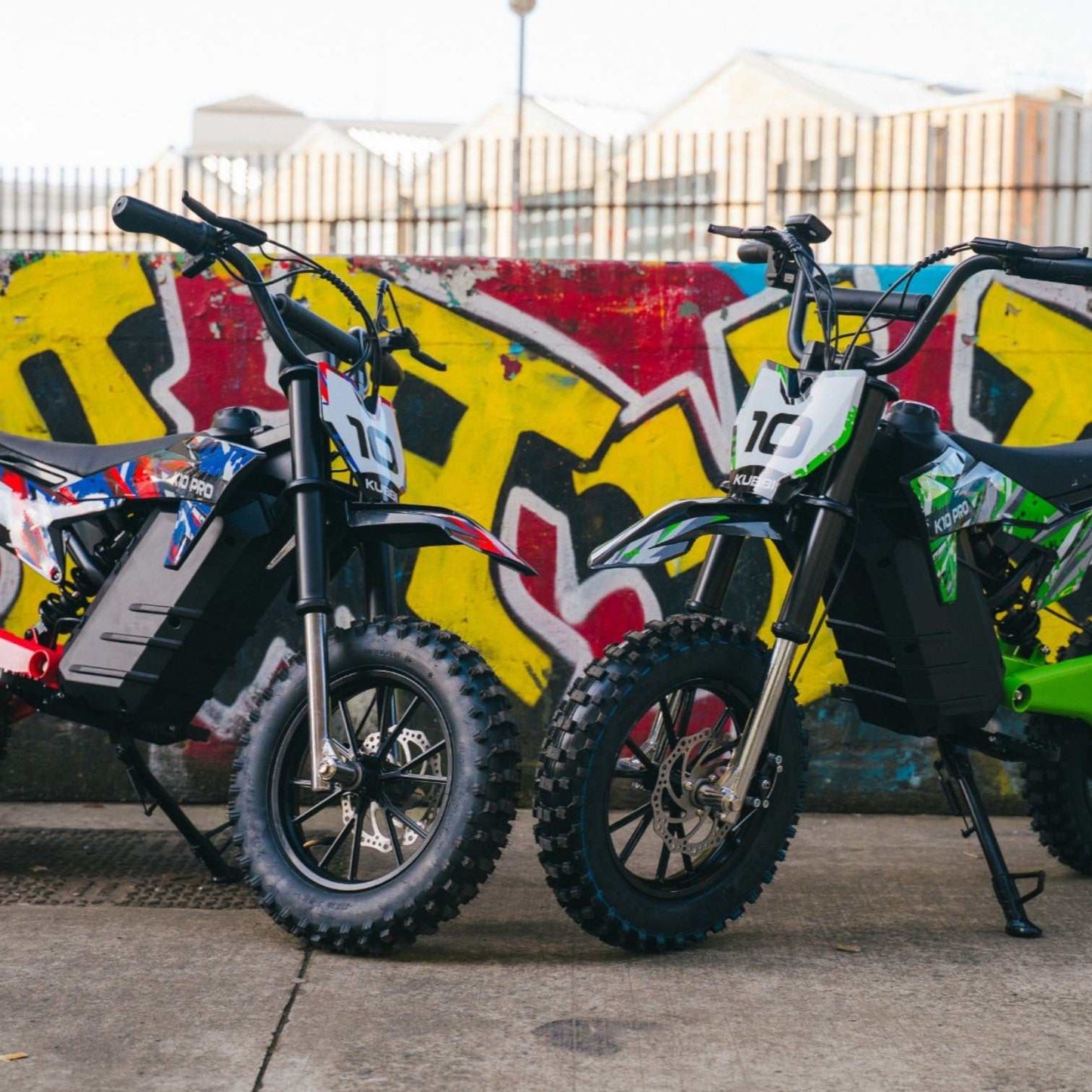 Kubbi K10 Pro electric dirt bike for teens ages 8 to 14 with 800W motor and 14-inch off-road tires