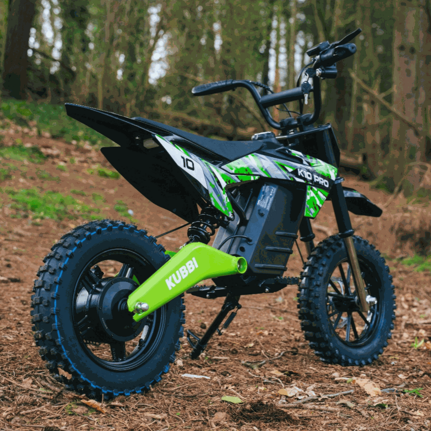 Kubbi K10 Pro electric dirt bike for teens aged 8-14 with 800W motor and off-road tires