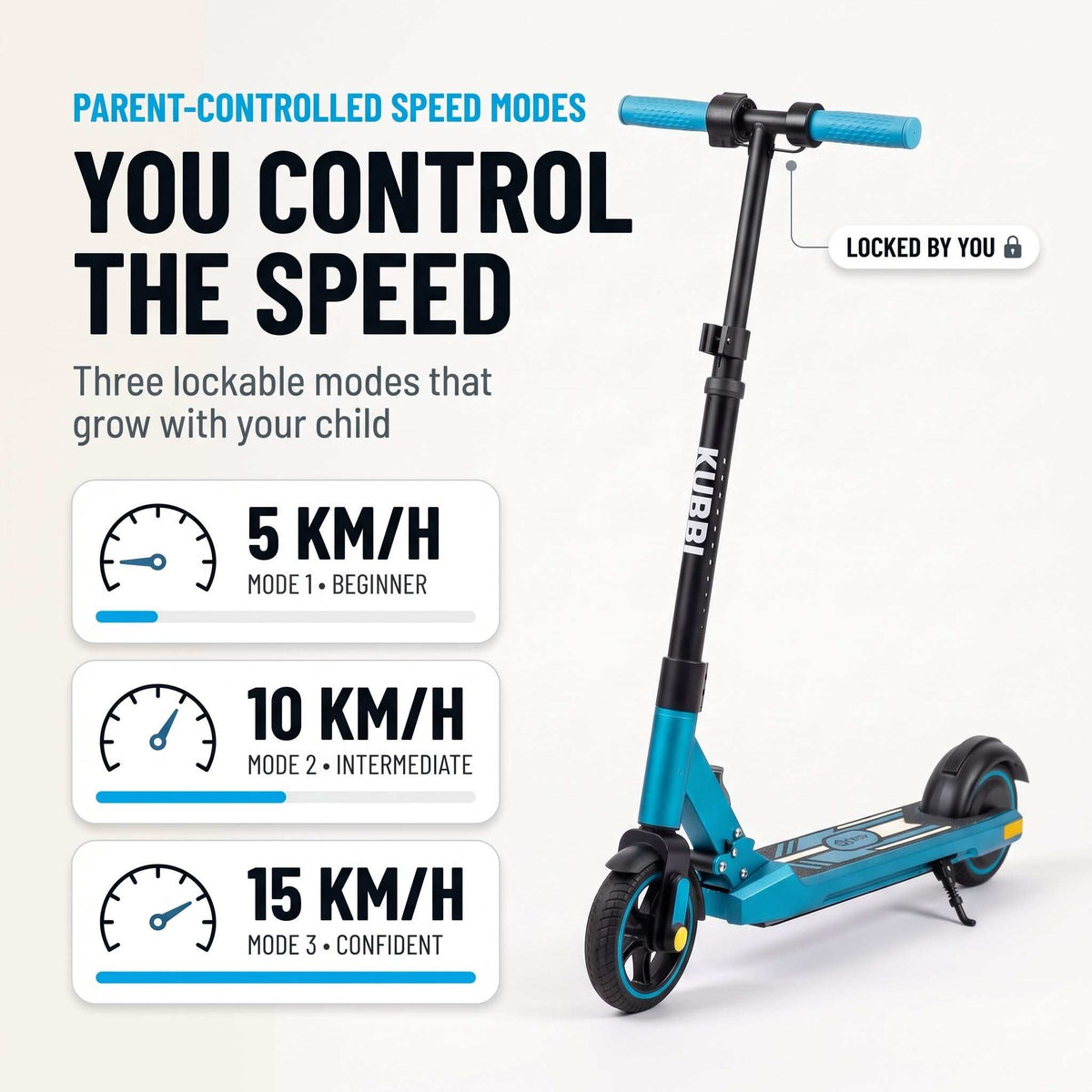Kubbi S4 Pro Kids’ Electric Scooter (Ages 3-9)