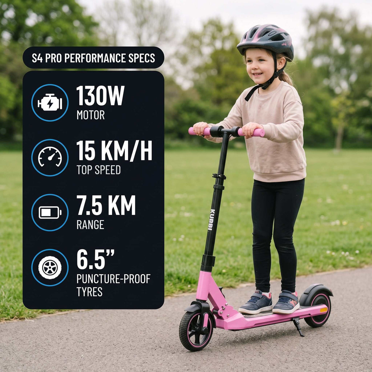 Kubbi S4 Pro Kids’ Electric Scooter (Ages 3-9)