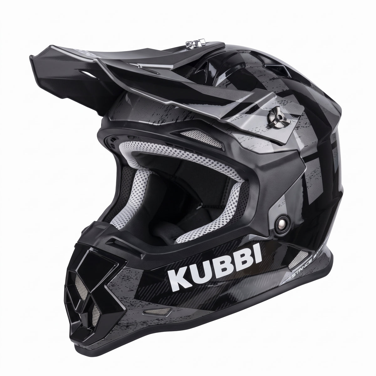 Kubbi Youth Dirt Bike Helmet - Black