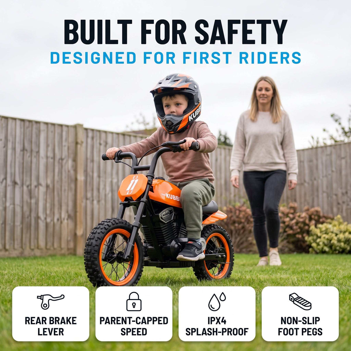 Kubbi Cruiser Electric Motorbike for Kids (Ages 3–8)
