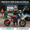 Kubbi K10 Pro electric dirt bike for kids ages 7-12 with 800W motor and 14-inch off-road tires