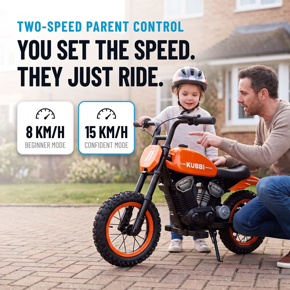 Kubbi Cruiser Electric Motorbike for Kids (Ages 3–8)