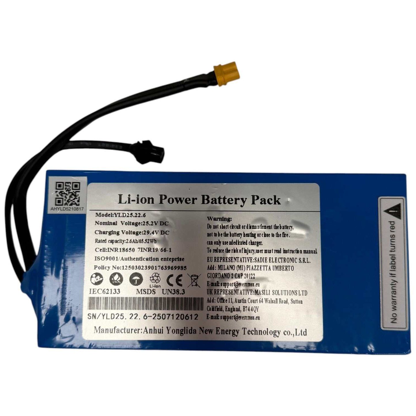 Kubbi K4 lithium battery 10Ah compact design