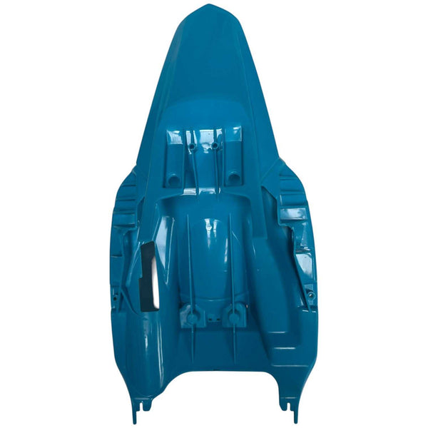 Kubbi K22 blue rear fender close-up view