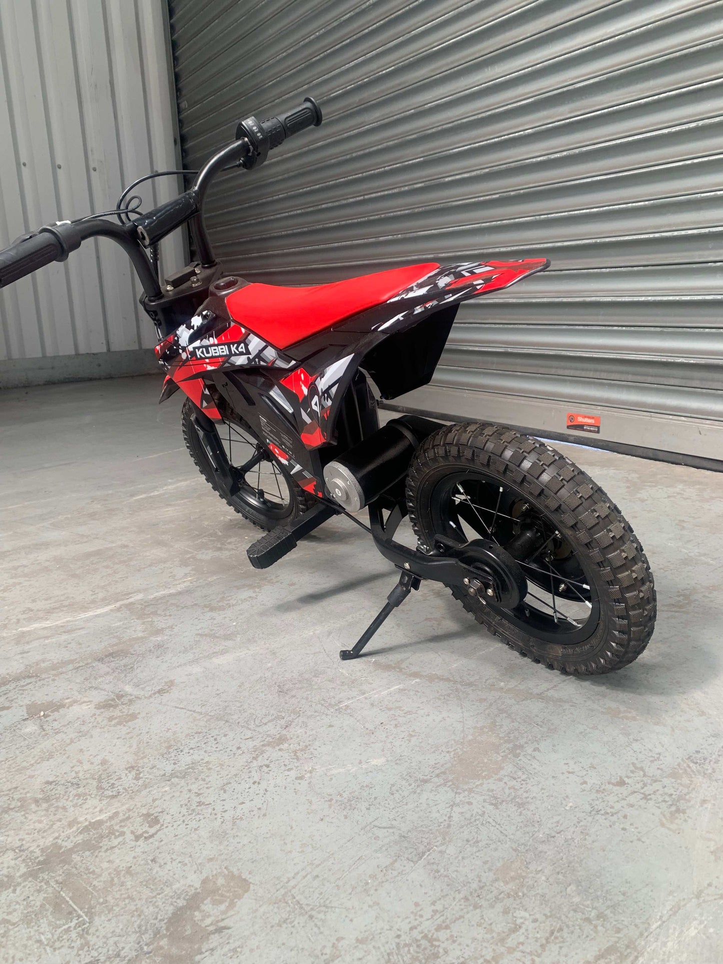 Used Kubbi K4 electric dirt bike in good condition for Belfast warehouse collection only