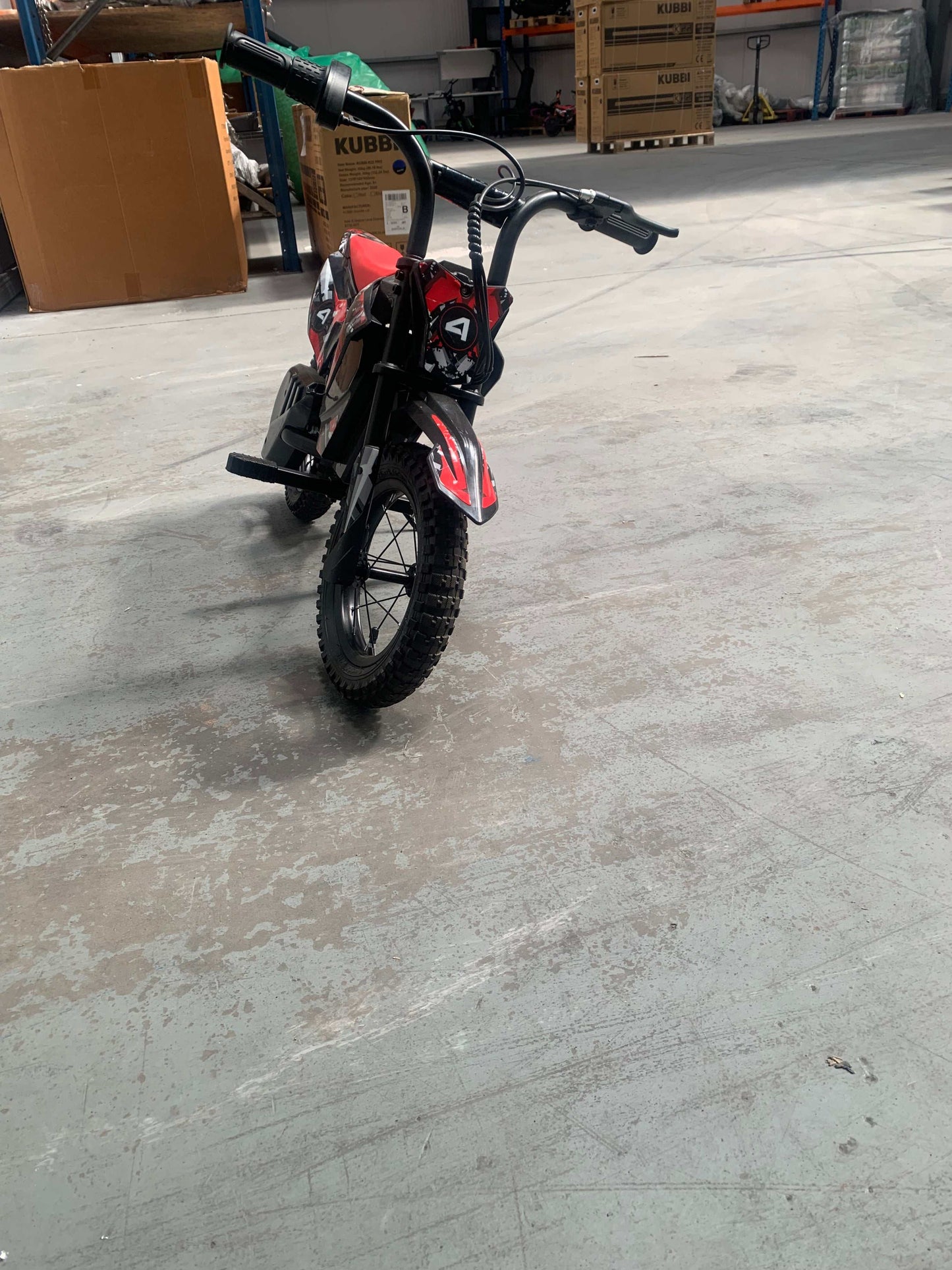 Used Kubbi K4 electric dirt bike in good condition for Belfast Warehouse collection only