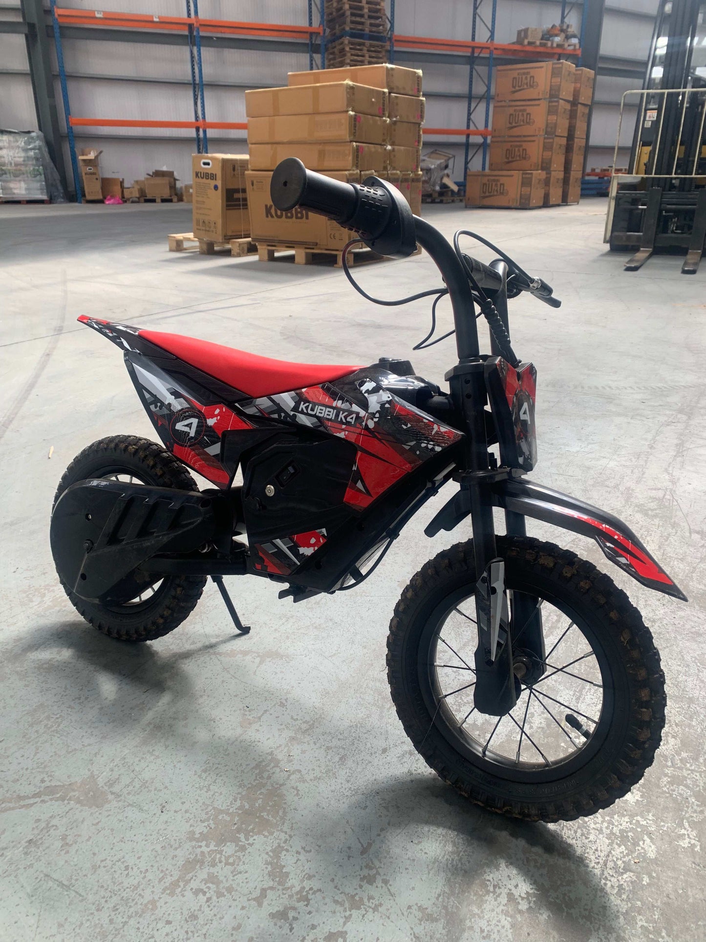 Used Kubbi K4 electric dirt bike in Belfast warehouse collection only
