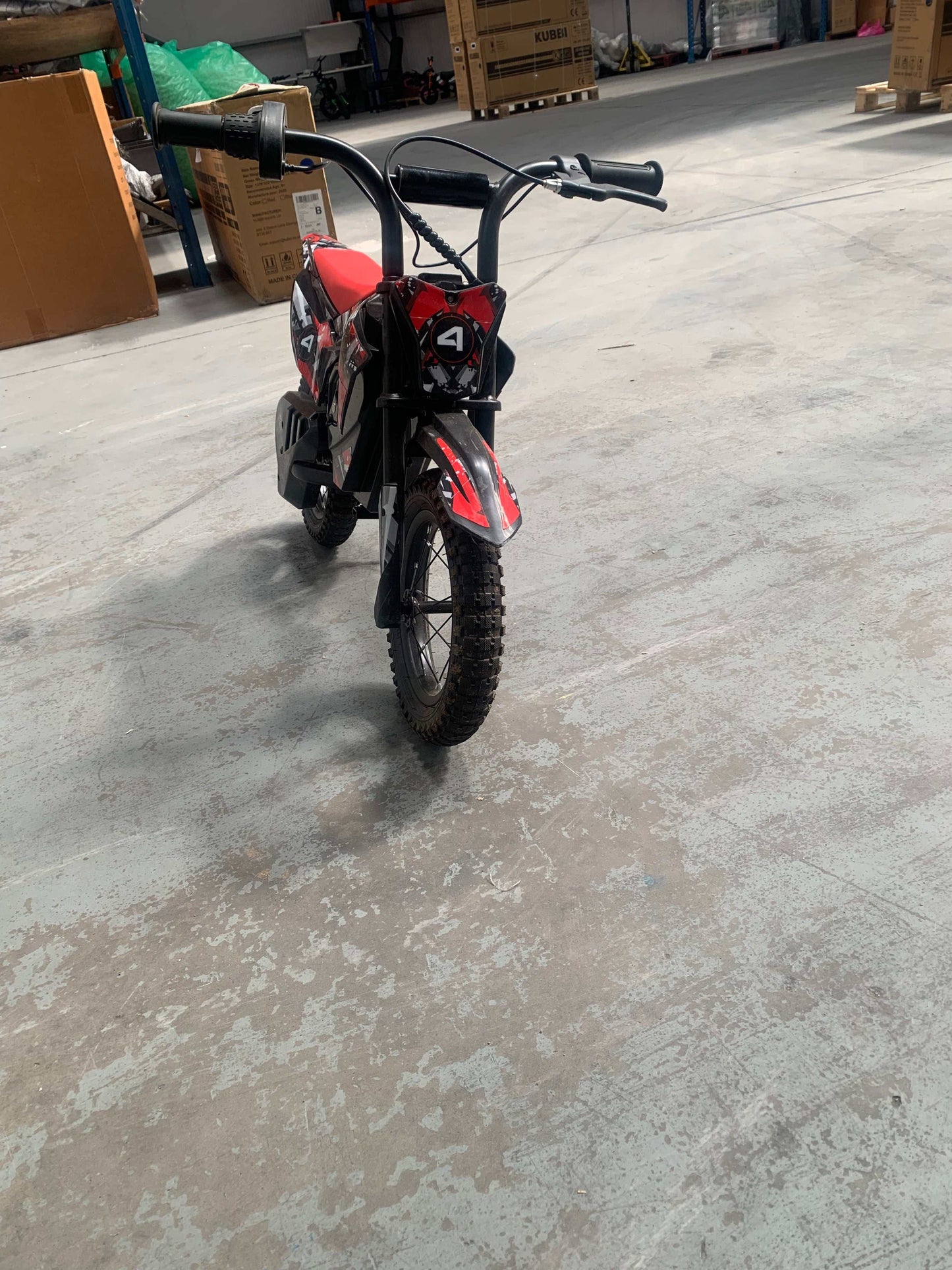 Used Kubbi K4 electric dirt bike in good condition for Belfast warehouse collection only