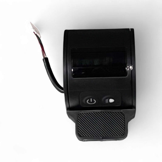 Kubbi K4 black throttle with power button and display screen