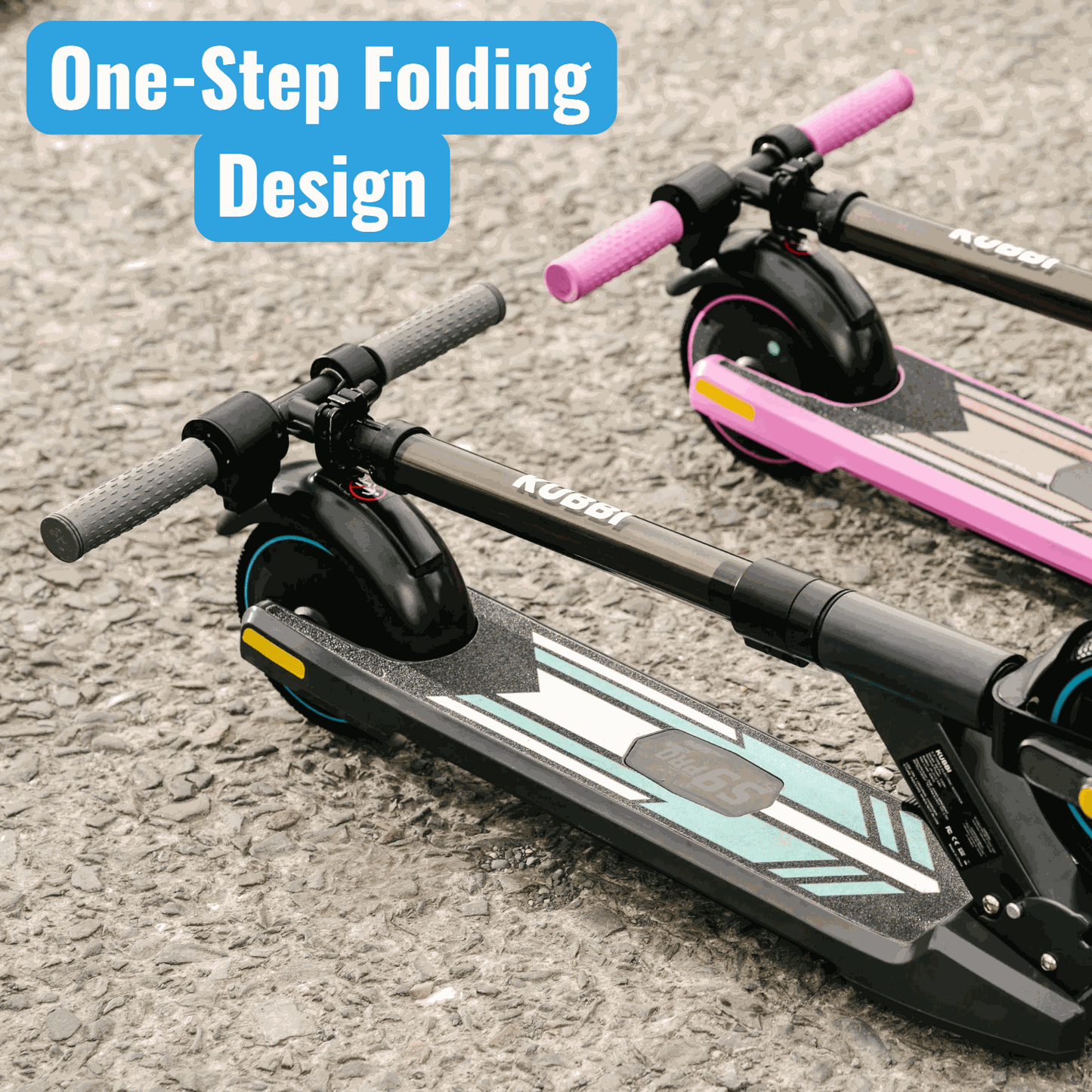 Kubbi S9 Pro electric scooters with one-step folding design for professional use