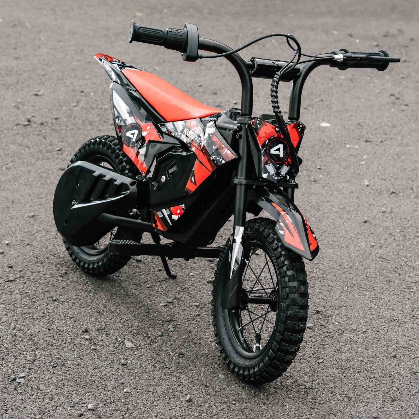 Kubbi K4 Dirt Bike kids electric bike with 12-inch off-road tires and 150W motor