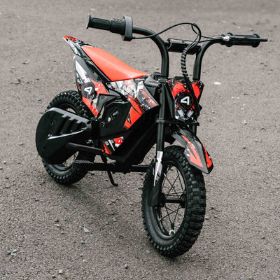 Kubbi K4 Dirt Bike kids electric bike with 12-inch off-road tires and 150W motor