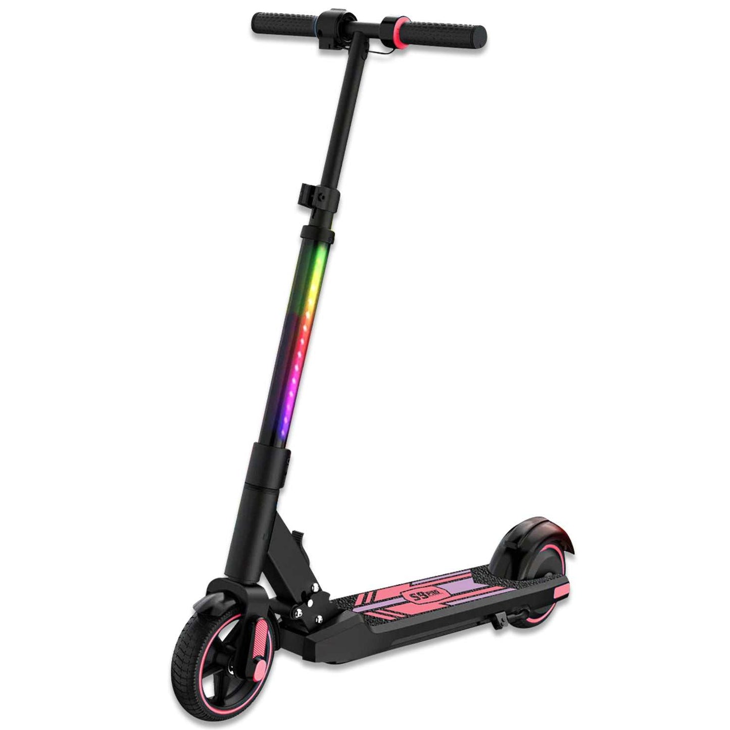 Kubbi S9 Pro electric scooter with colorful LED lights and durable design for professional use