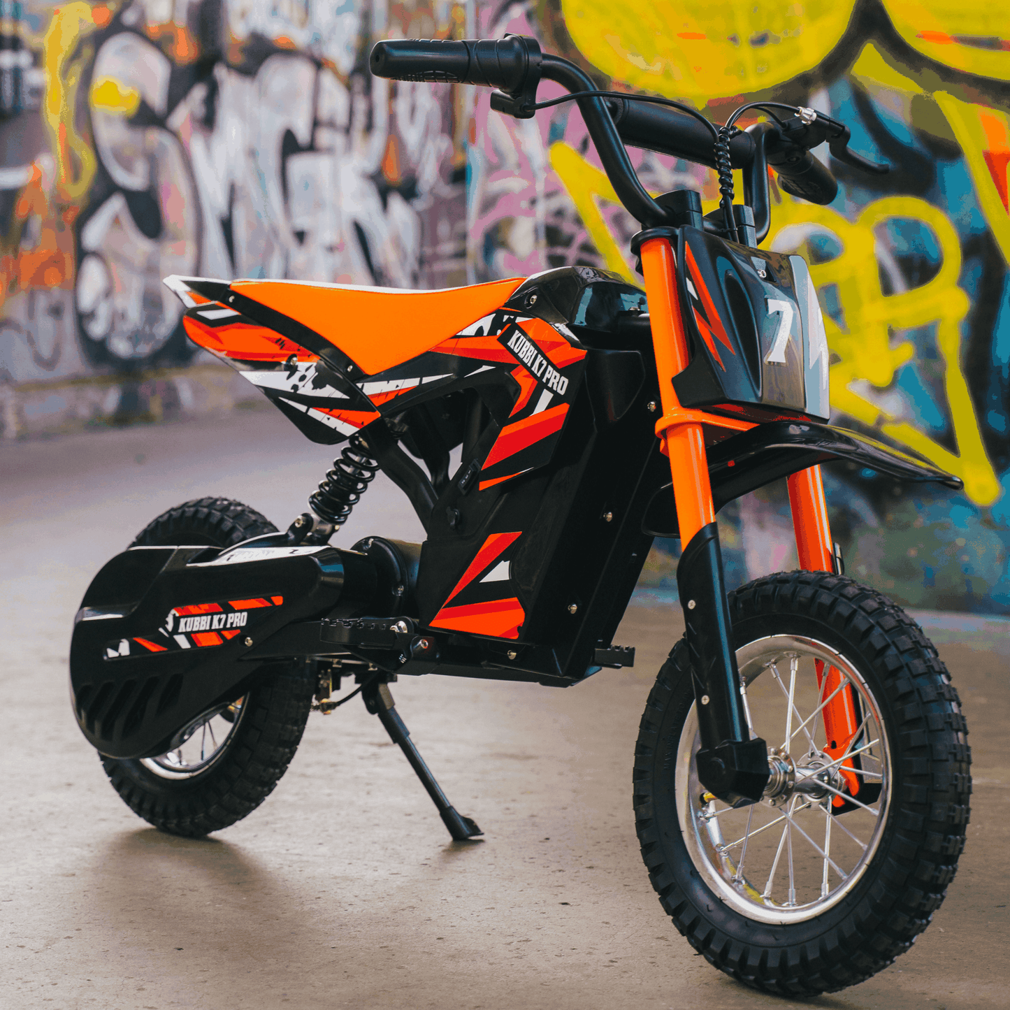 Kubbi K7 Pro Dirt Bike electric off-road bike for kids ages 6-10 with 300W motor and adjustable speed modes
