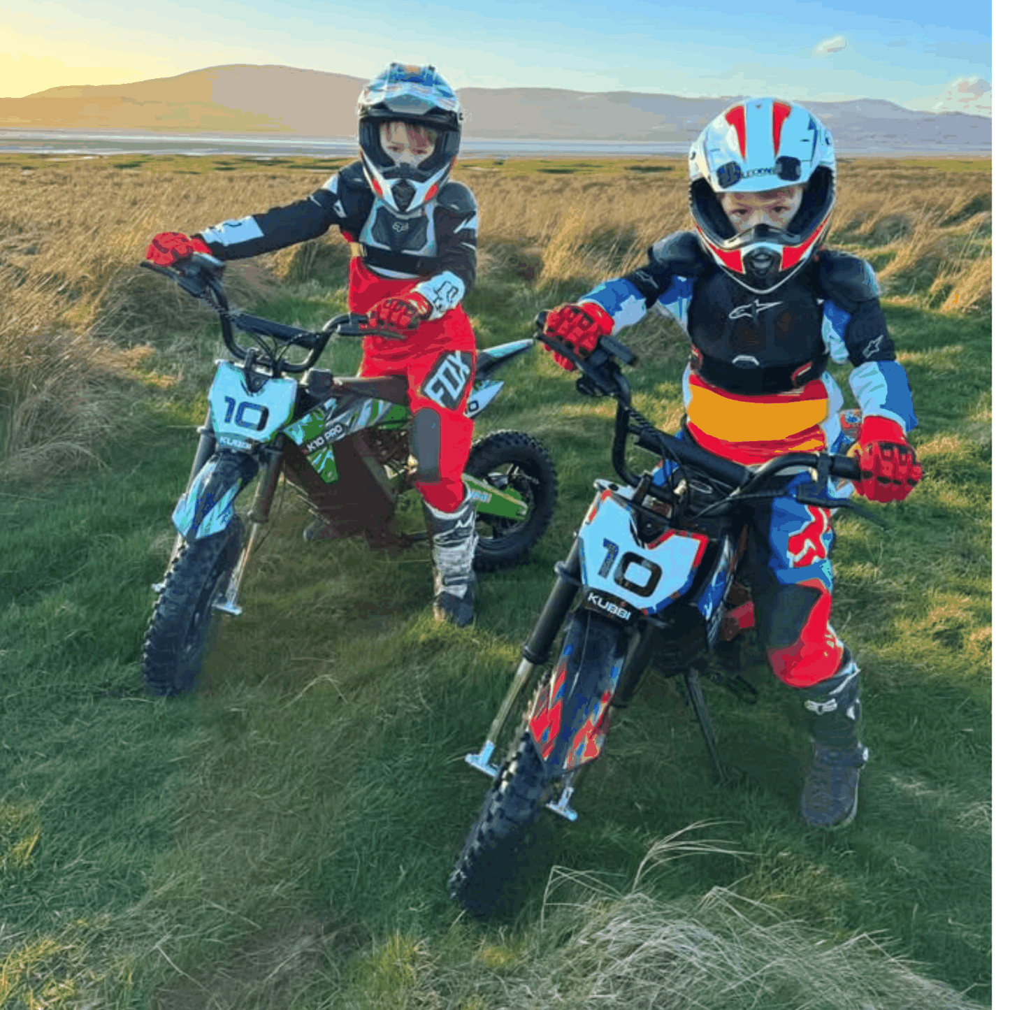 Kubbi K10 Pro electric dirt bike for teens aged 8-14 with 800W motor and 14-inch off-road tires